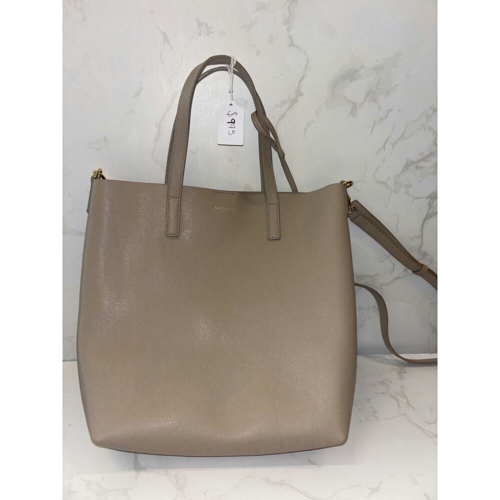 YSL Tote Bag in Beige Leather - Like New